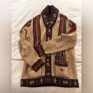 Ralph Lauren Double RL
Southwestern Patterned Cardigan
Size Large
Unisex
